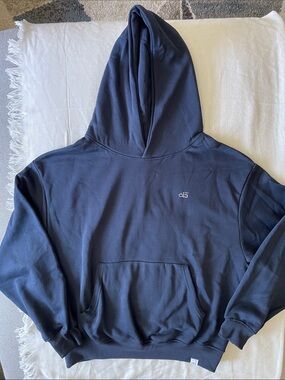 Men's Navy Hoodie with Subtle Logo